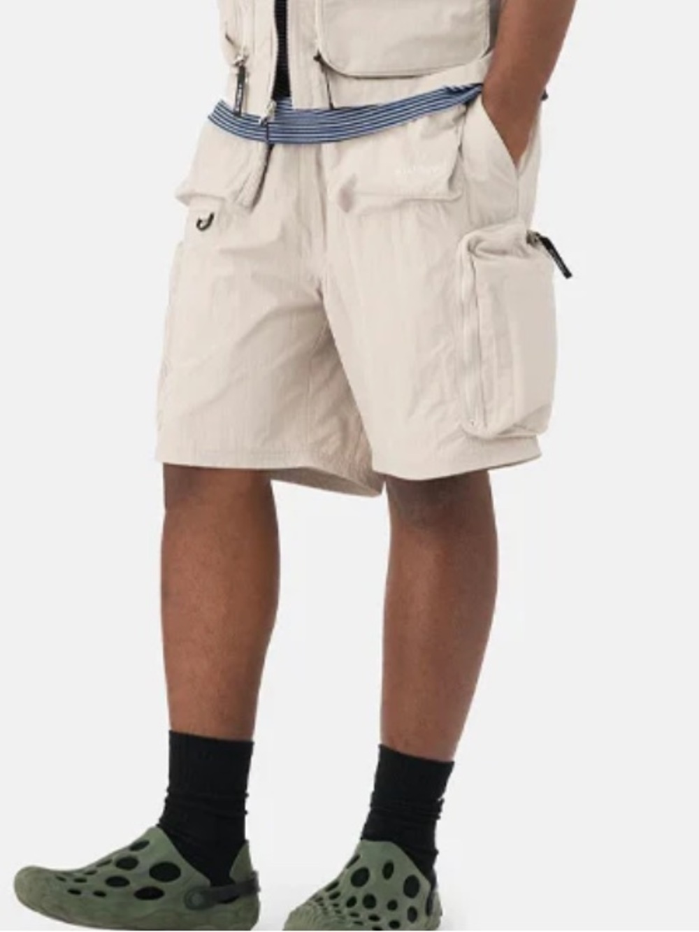 Stussy Men's Cargo Shorts in Light Beige